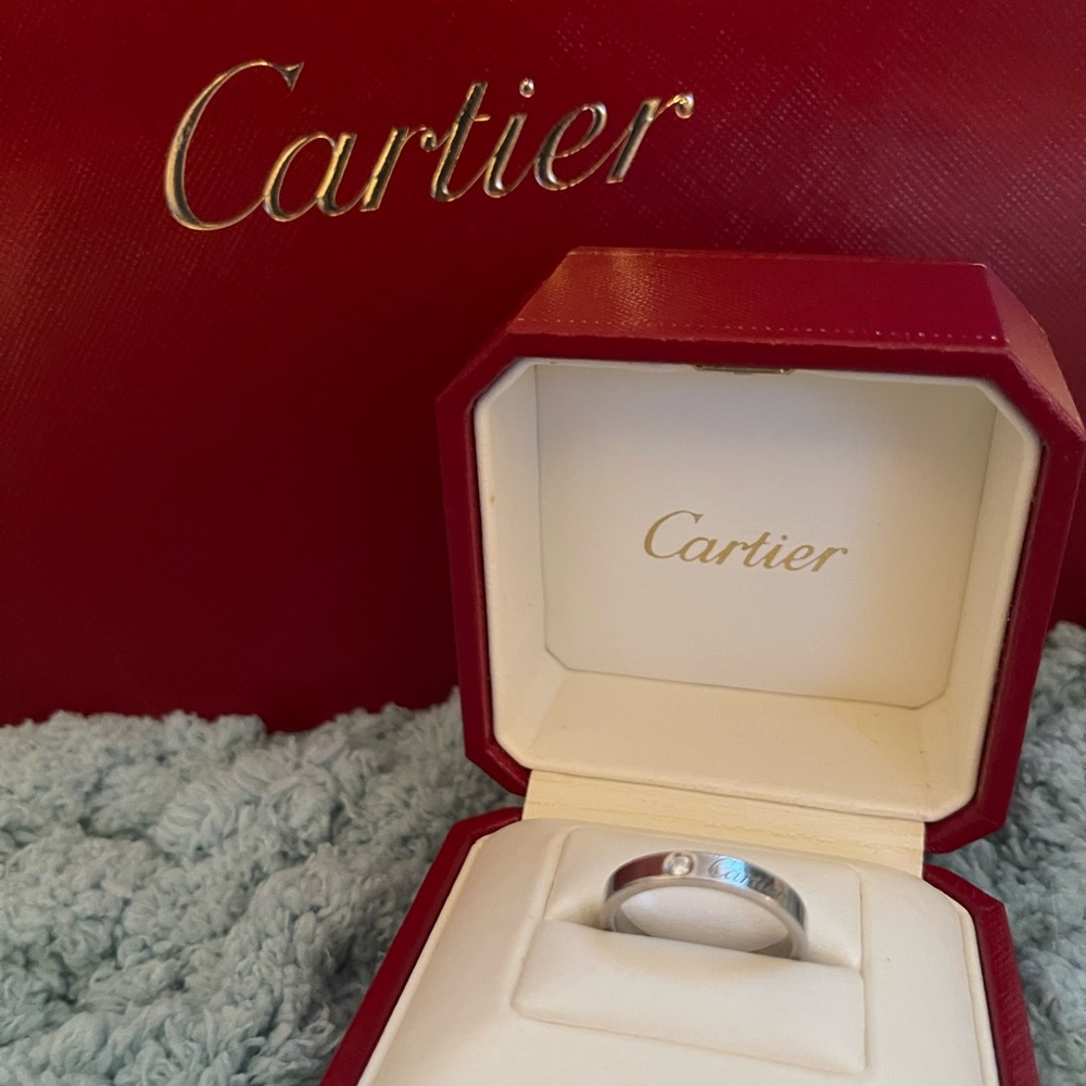 CARTIER PLATINUM DIAMOND RING